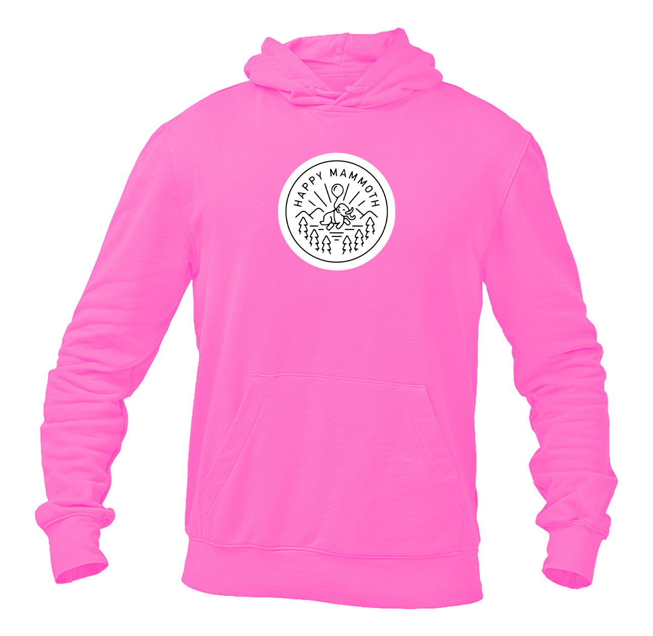 Men's Happy Mammoth Logo Pullover Hoodie