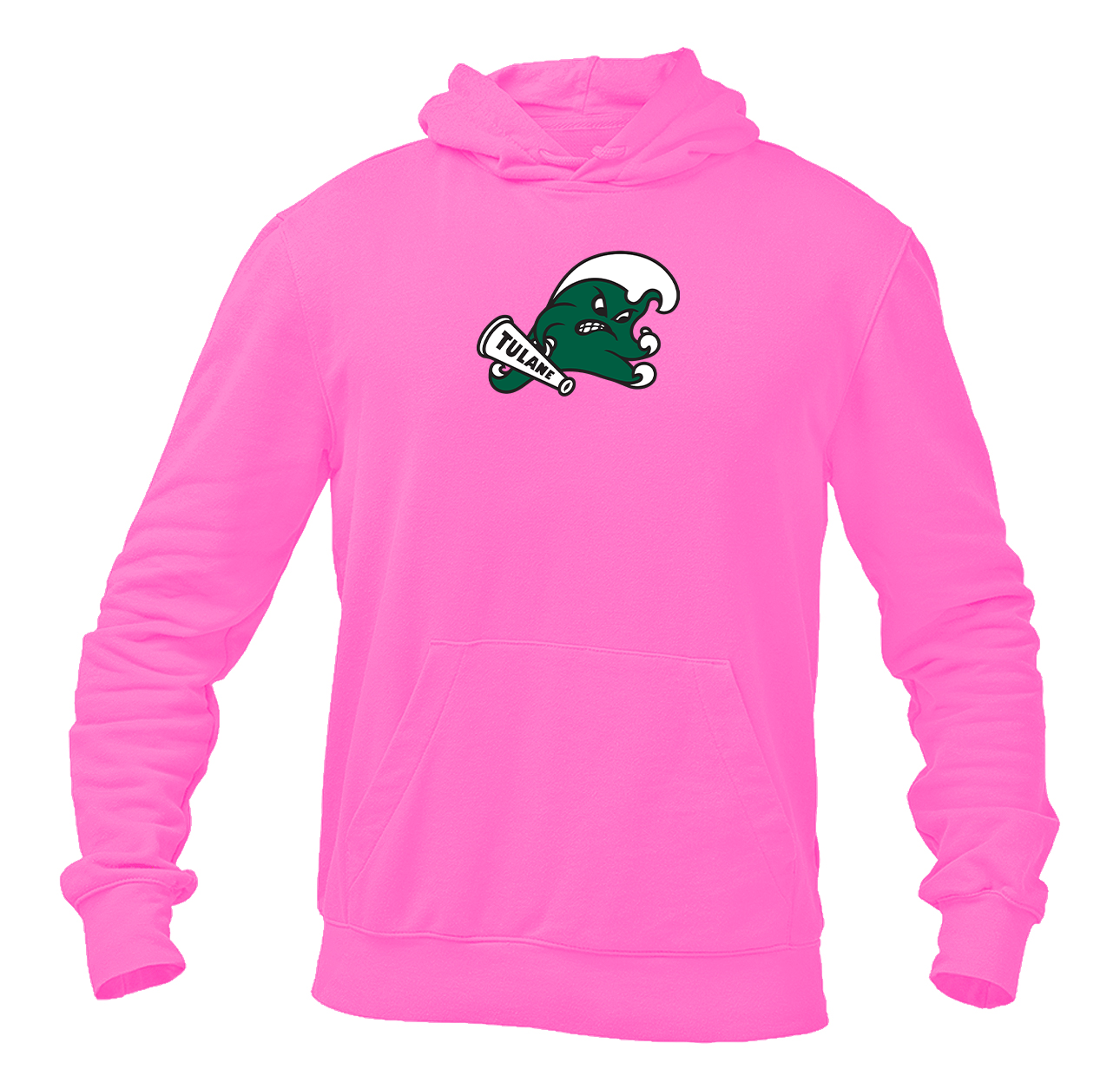 Men's  Tulane Green Wave Logo  Pullover Hoodie