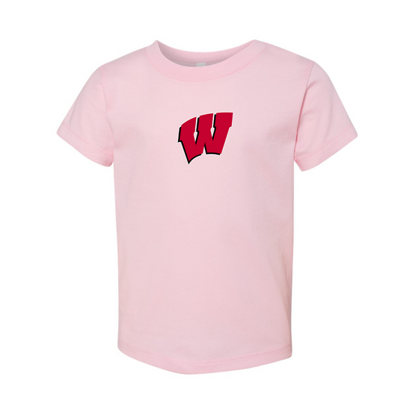 Wisconsin Badgers  BELLA  CANVAS Toddler Jersey Tee