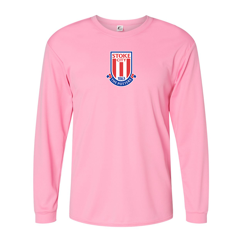 Men's Stoke City Soccer Performance Long Sleeve T-Shirt