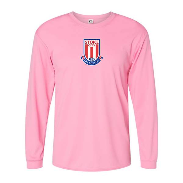Men's Stoke City Soccer Performance Long Sleeve T-Shirt