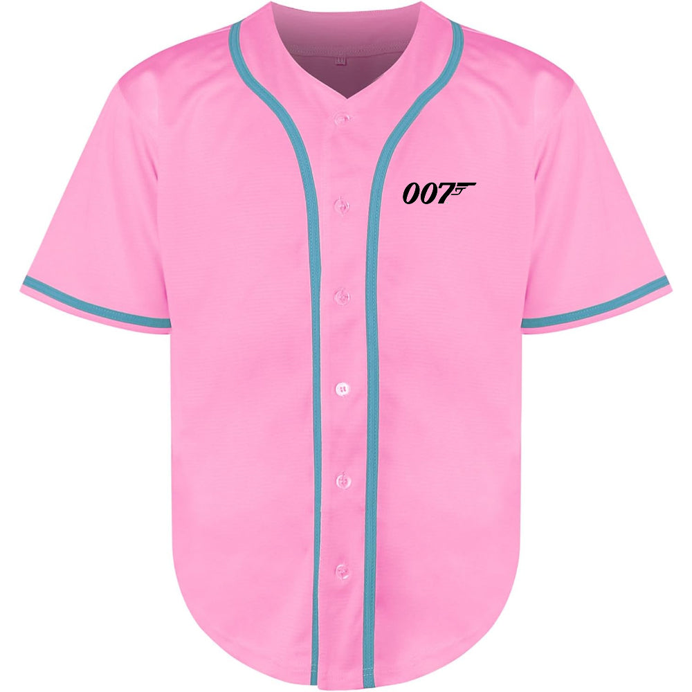 Men's 007 James Bond Movie Baseball Jersey