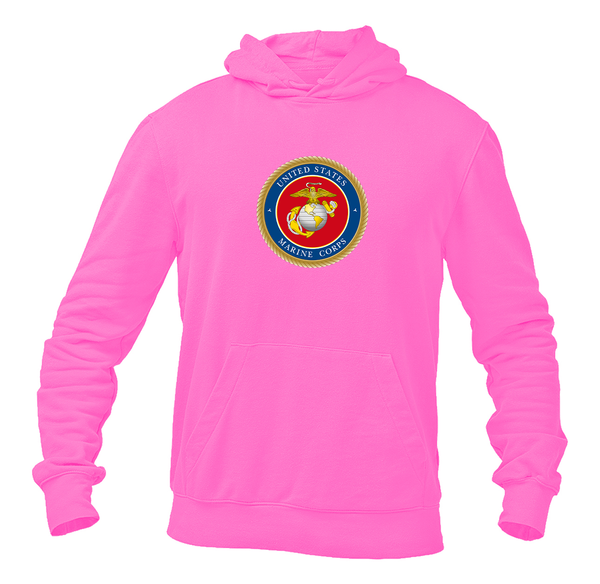 Men's USMC Emblem Softstyle Midweight Hooded Sweatshirt