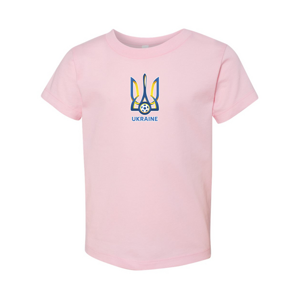 Ukraine National Football Soccer Team BELLA  CANVAS Toddler Jersey Tee