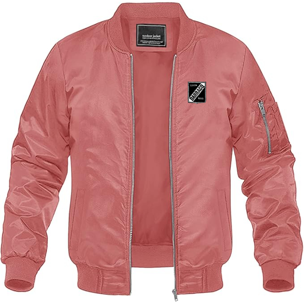 Men's Darracq Logo Lightweight Bomber Jacket Windbreaker Softshell Varsity Jacket Coat