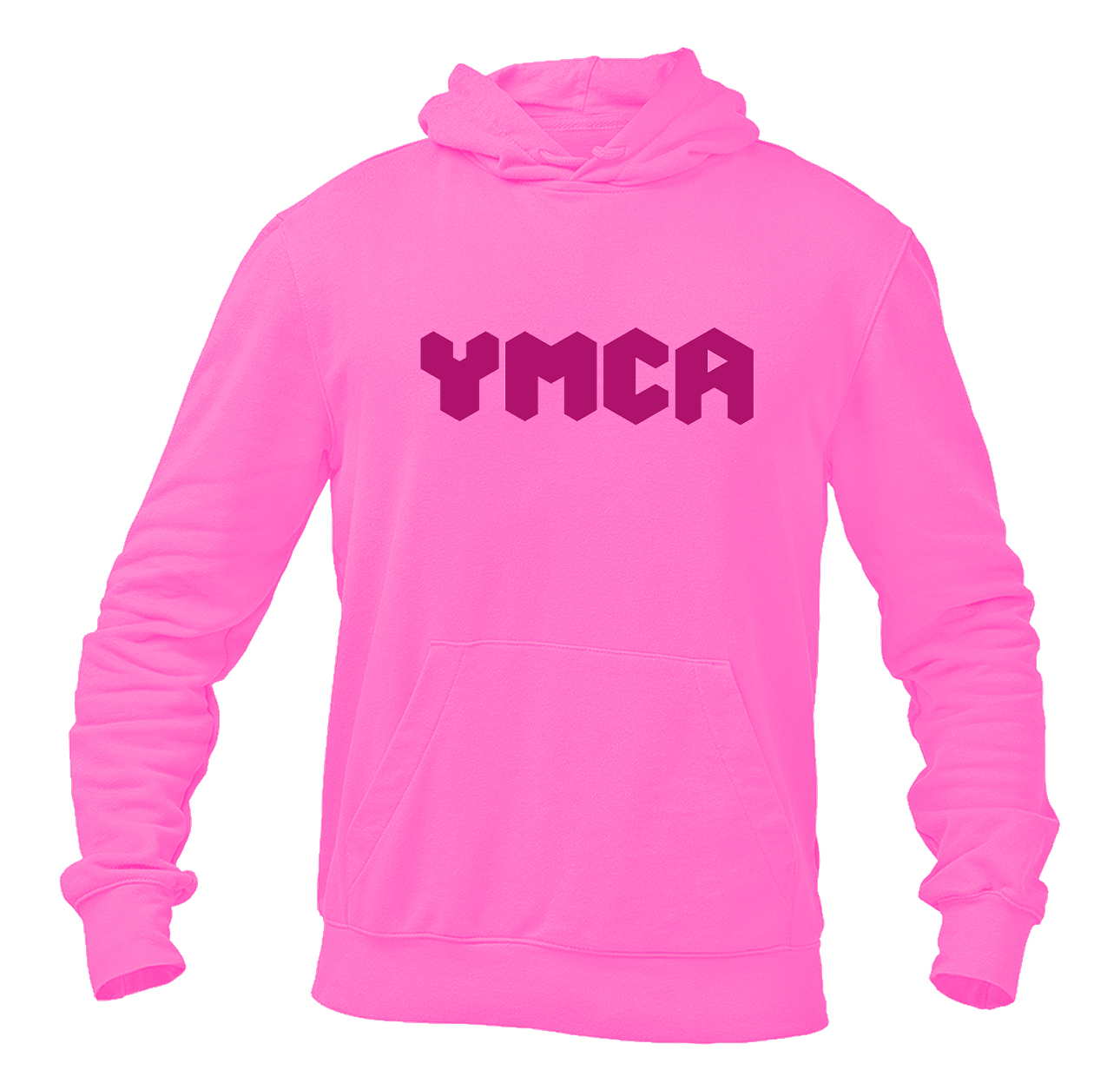 Men's YMCA Mauve Pullover Hoodie