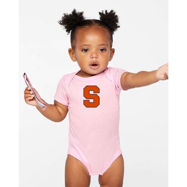 Syracuse Orange  Rabbit Skins Infant Baby Rib Bodysuit