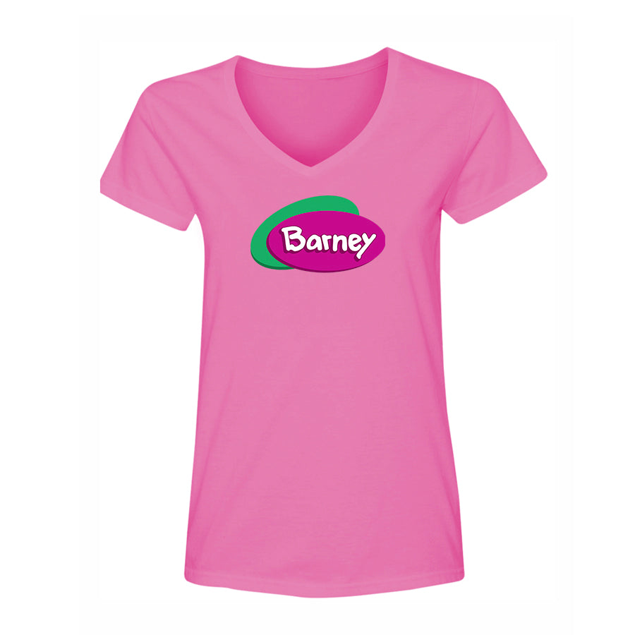 Women's Barney Show V-Neck T-Shirt