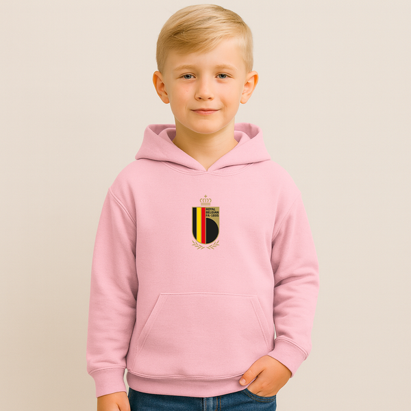 Youth Kids Belgium National Soccer Team Pullover Hoodie