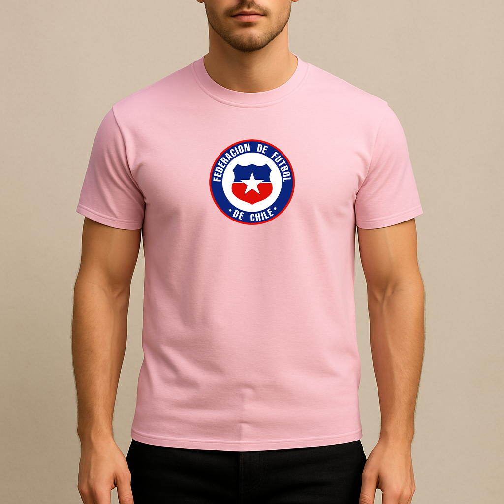 Men's Chile National Soccer Team  Cotton T-Shirt