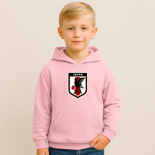 Youth Kids Japan National Soccer Team Pullover Hoodie