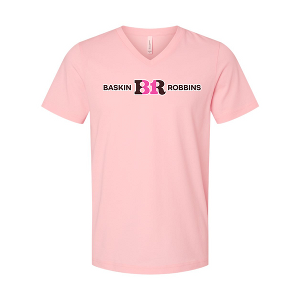 Men's Baskin-Rоbbins BELLA + CANVAS - Jersey V-Neck T-Shirt