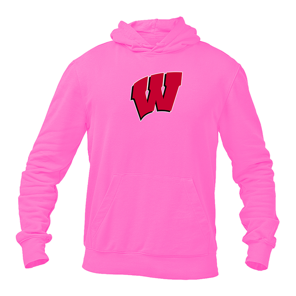 Men's  Wisconsin Badgers Gildan  Heavy Blend Hooded Sweatshirt