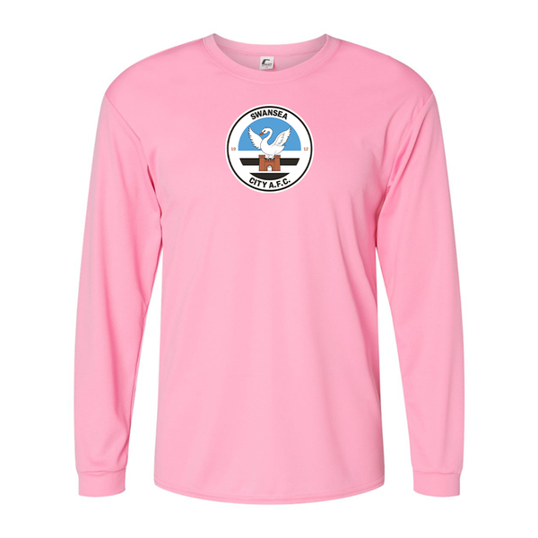 Men's Swansea City Soccer Performance Long Sleeve T-Shirt