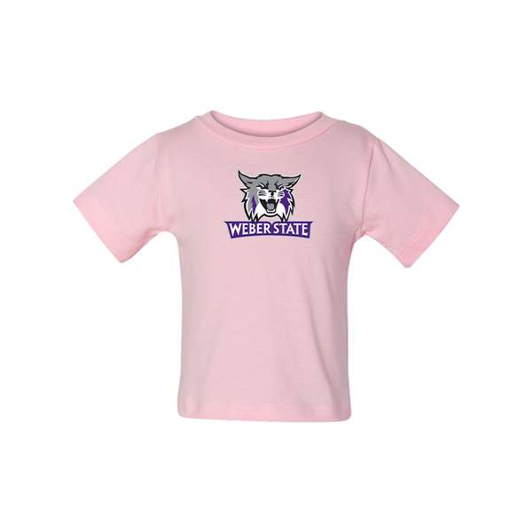Weber State Wildcats BELLA CANVAS Infant Jersey Tee
