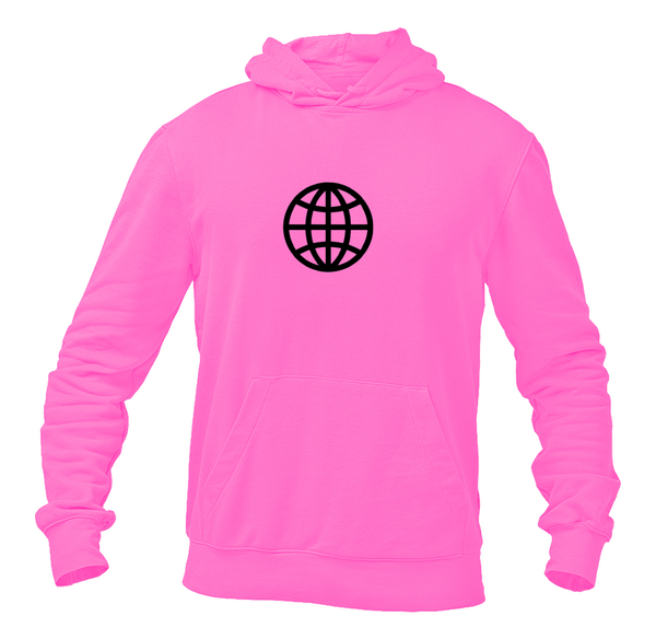 Men's Internet Globe Softstyle Midweight Hooded Sweatshirt