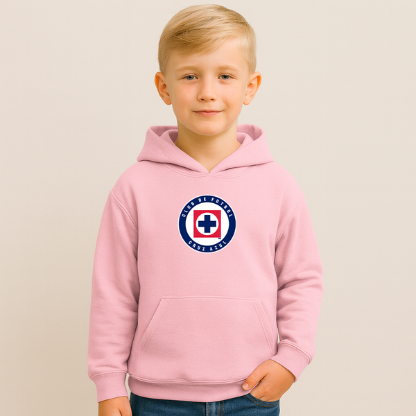 Youth Kids Cruz Azul Football Club Pullover Hoodie