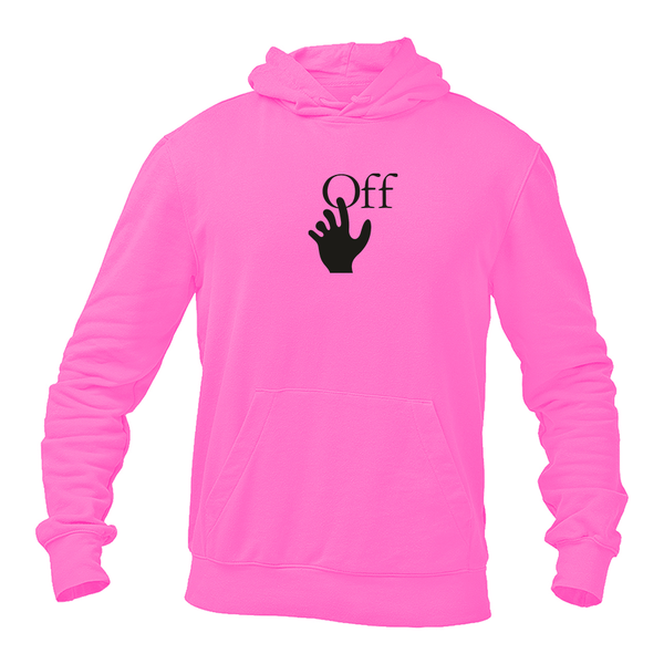 Men's Off-White Hand Logo Pullover Hoodie