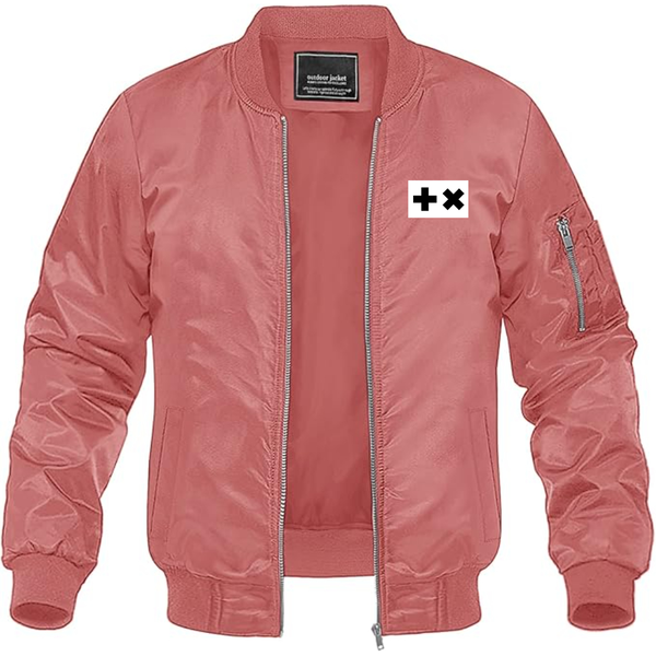 Men's Martin Garrix Logo Lightweight Bomber Jacket Windbreaker Softshell Varsity Jacket Coat