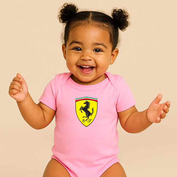 Ferrari Motorsport  Car Baby Romper Onesie