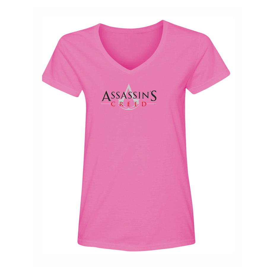 Women's Assassins Creed Game V-Neck T-Shirt