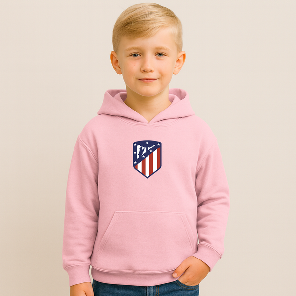 Youth Kids Atletico Madrid FC Pullover Hoodie