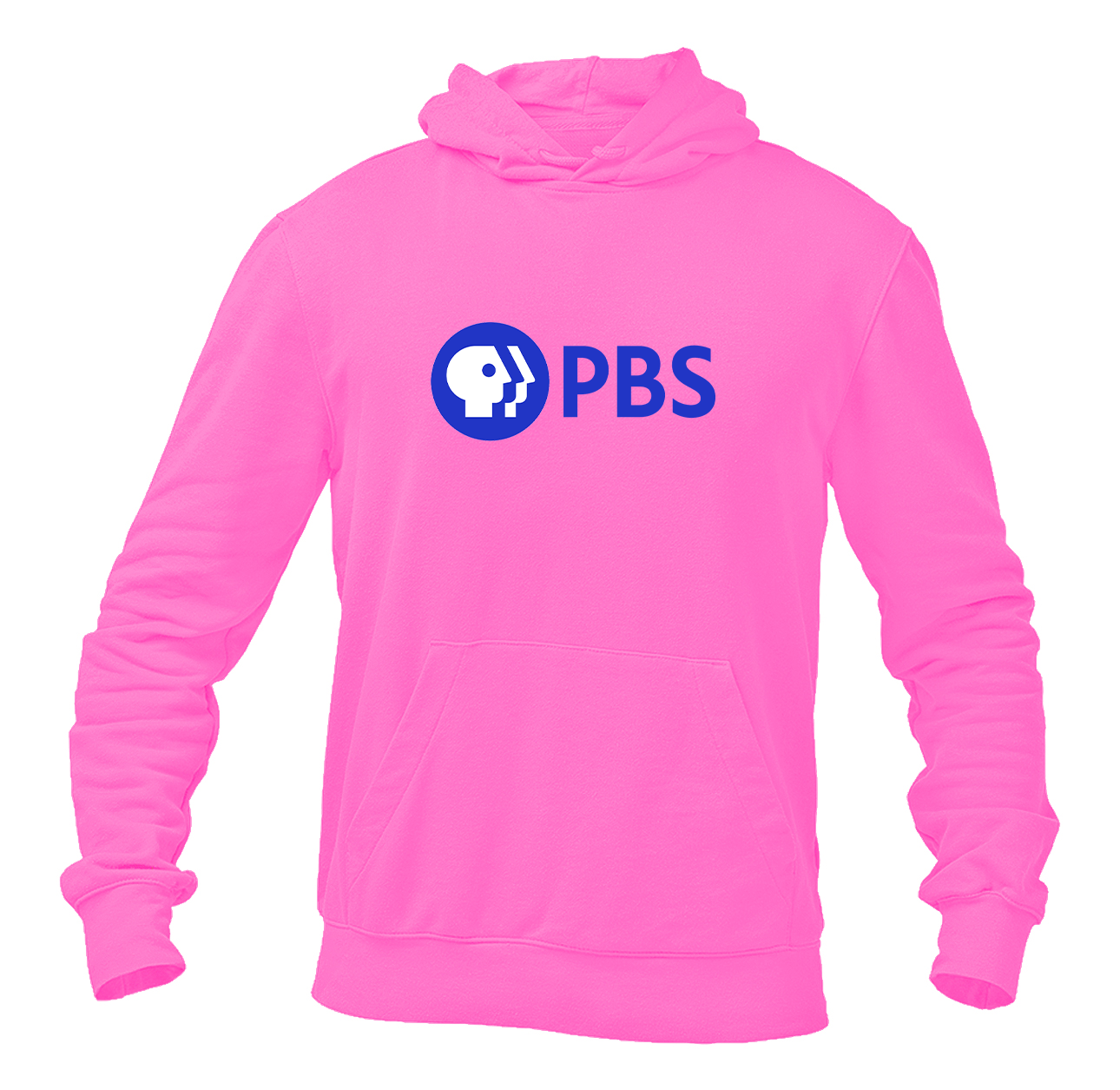 Men's PBS Blue  Pullover Hoodie