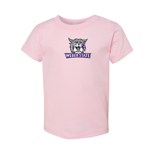 Weber State Wildcats BELLA  CANVAS Toddler Jersey Tee