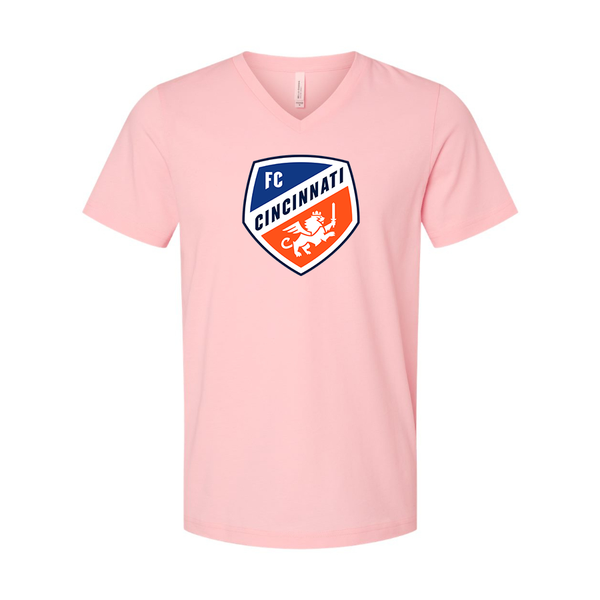 Men's FC Cincinnati BELLA + CANVAS - Jersey V-Neck T-Shirt