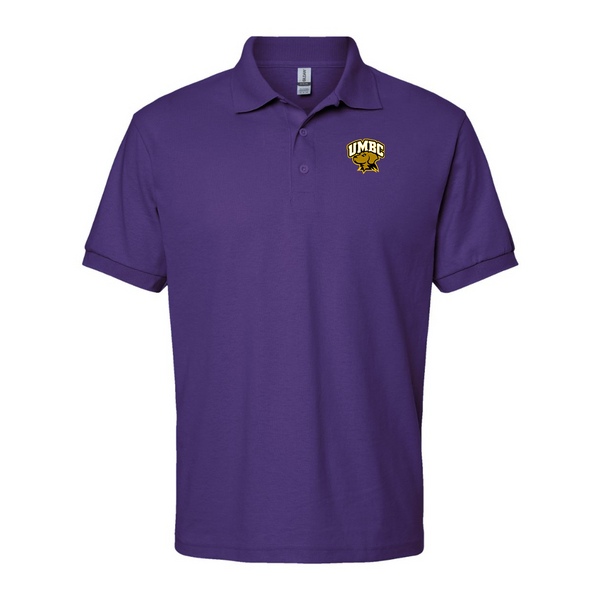 Men's  UMBC Retrievers Gildan Dry Blend Jersey Polo