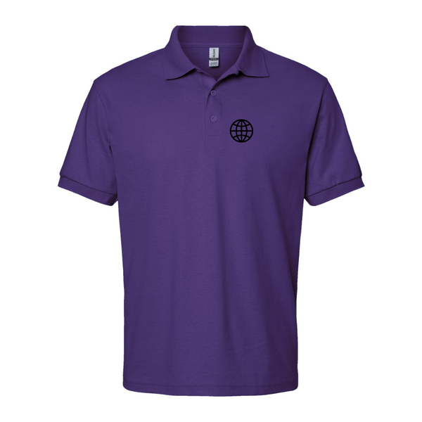 Men's  Internet Globe Dry Blend Jersey Polo