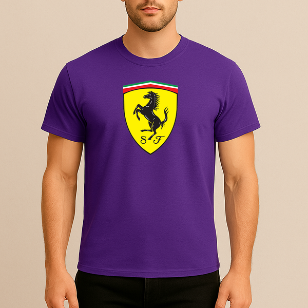Men’s Ferrari Motorsport Car Cotton T-Shirt