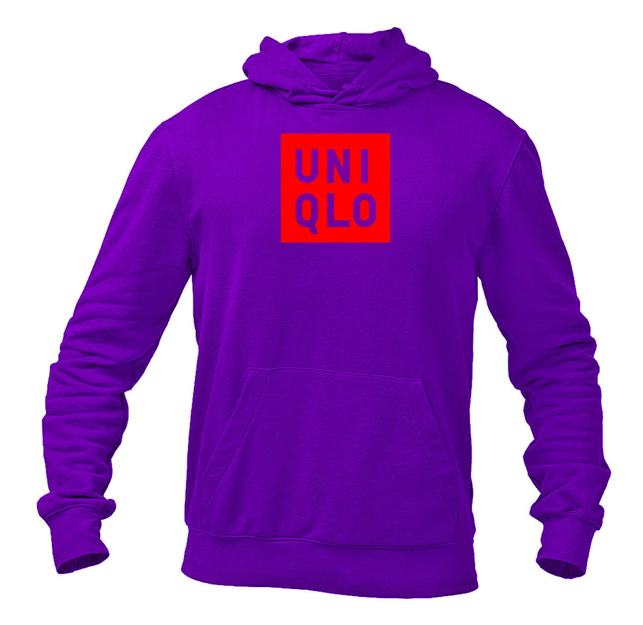 Men's Uniqlo Logo  Pullover Hoodie