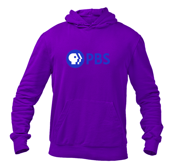 Men's PBS Blue  Softstyle Midweight Hooded Sweatshirt