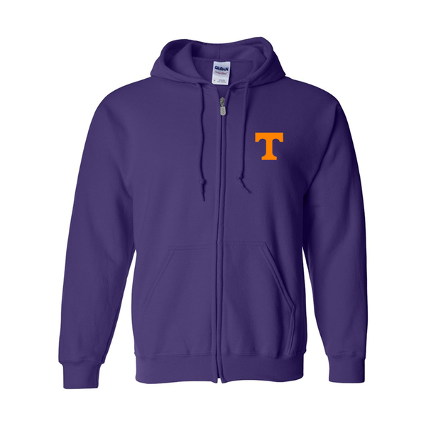 Men's Tennessee Volunteers Gildan  Heavy Blend Full Zip Hooded Sweatshirt