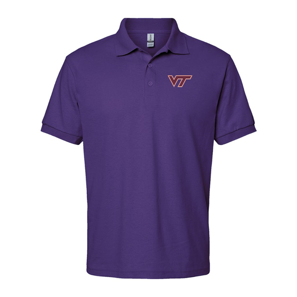 Men's Virginia Tech Hokies Gildan Dry Blend Jersey Polo