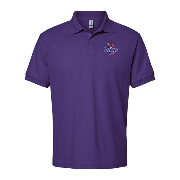 Men's Tulsa Golden Hurricane Gildan Dry Blend Jersey Polo