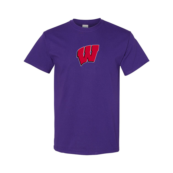 Men's  Wisconsin Badgers  Gildan Heavy Cotton T-Shirt