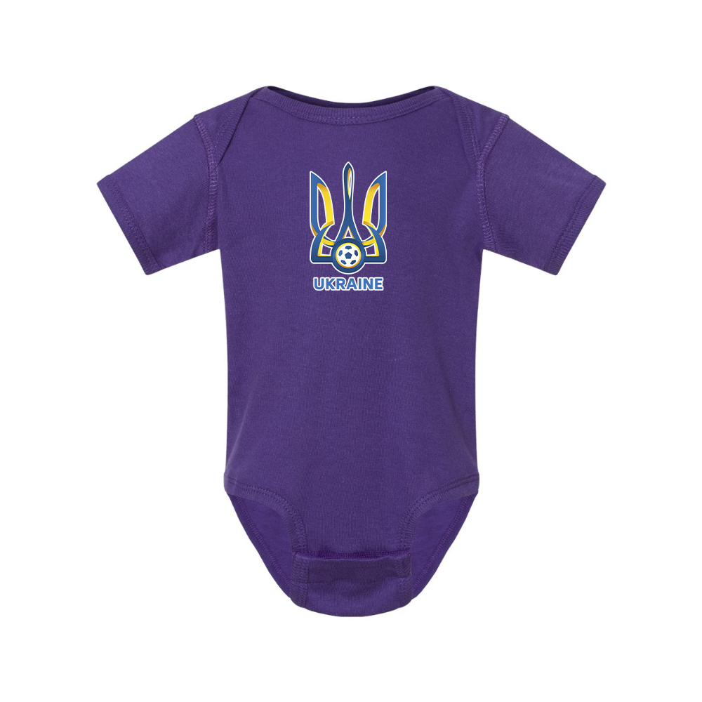 Ukraine National Football Soccer Team Baby Romper Onesie