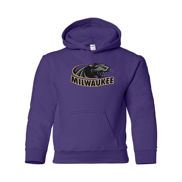 Youth  Wisconsin Milwaukee Panthers Gildan Heavy Blend  Hooded Sweatshirt