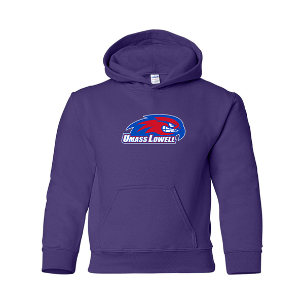 Youth  UMass Lowell River Hawks Gildan Heavy Blend  Hooded Sweatshirt
