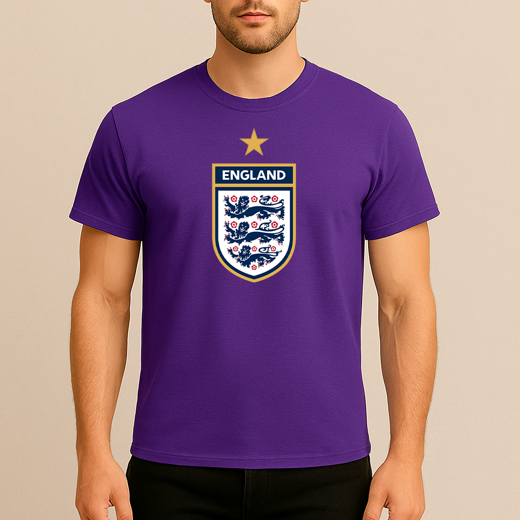 Men's England National Soccer Team Cotton T-Shirt