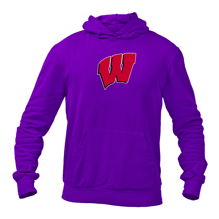 Men's Wisconsin Badgers Heavy Blend Hooded Sweatshirt
