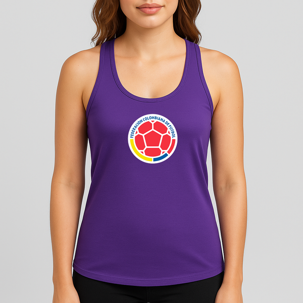 Women's Colombia National Soccer Team Racerback Tank Top