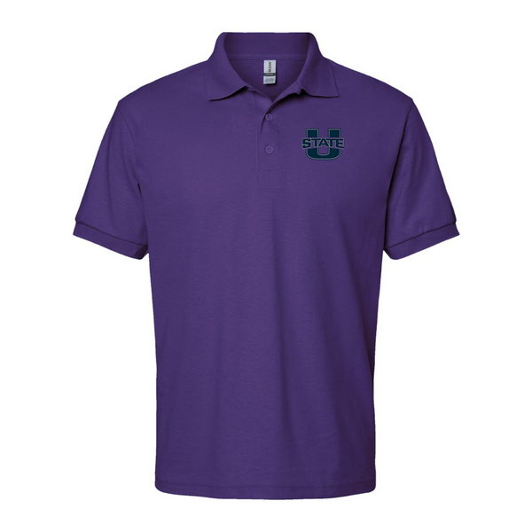Men's Utah State Aggies Gildan Dry Blend Jersey Polo
