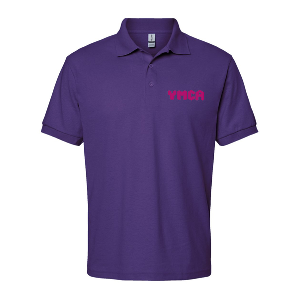 Men's YMCA Mauve Dry Blend Jersey Polo