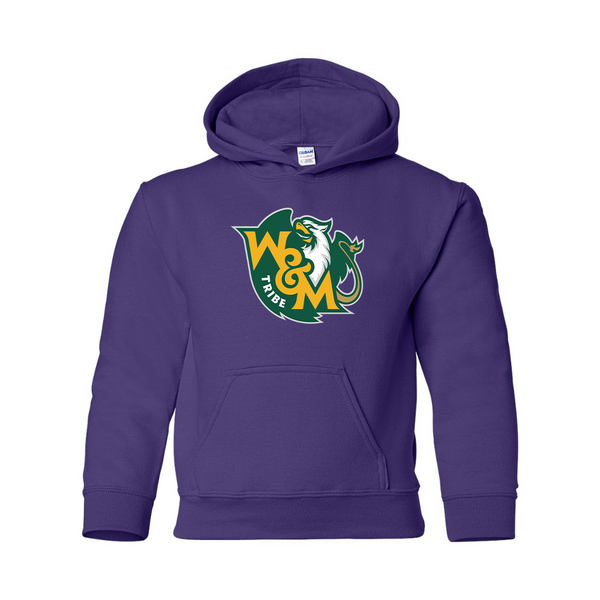 Youth  William and Mary Tribe Gildan Heavy Blend  Hooded Sweatshirt