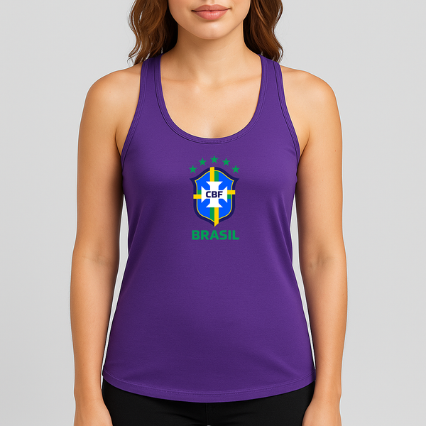 Women's Brasil National Soccer Team Racerback Tank Top