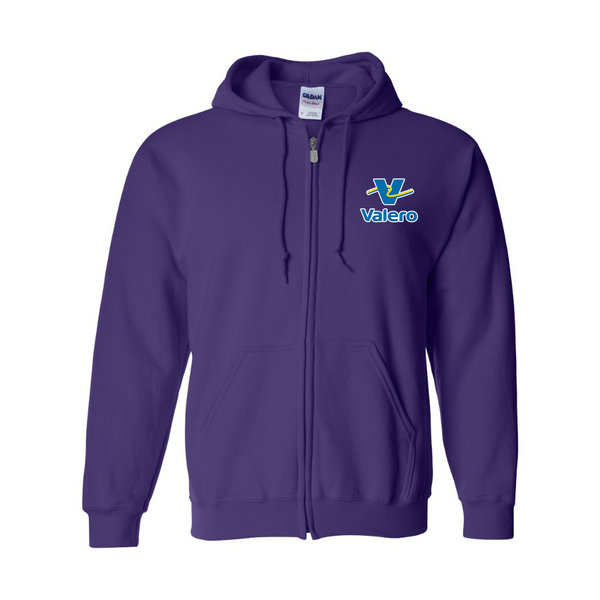 Men's Valero Gas Station  Gildan  Heavy Blend Full Zip Hooded Sweatshirt