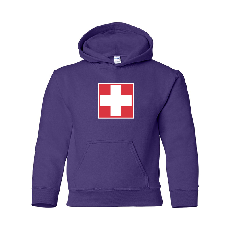 Youth Switzerland National Football Soccer Team  Pullover Hoodie